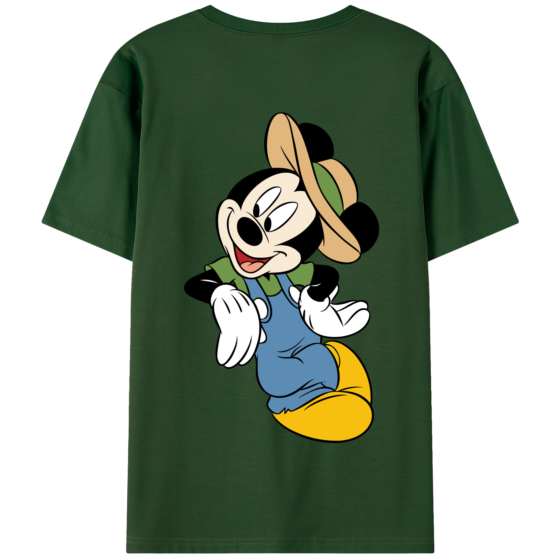 （画像用） ミッキーマウス Mickey Mouse 綿100％半袖Tシャツ（背面プリント）